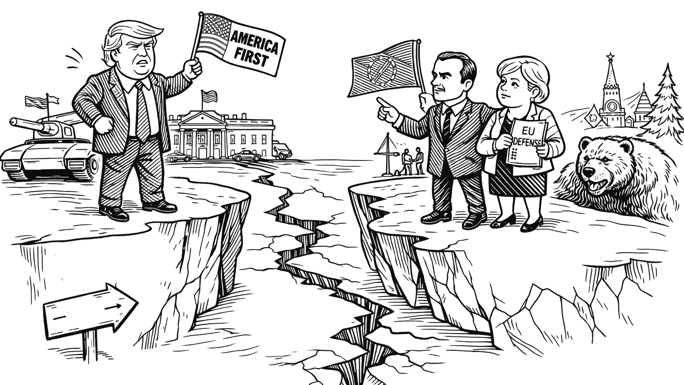 দীর্ঘ প্রণয়ের পর বিচ্ছেদের পথে ইউরোপ ও যুক্তরাষ্ট্র