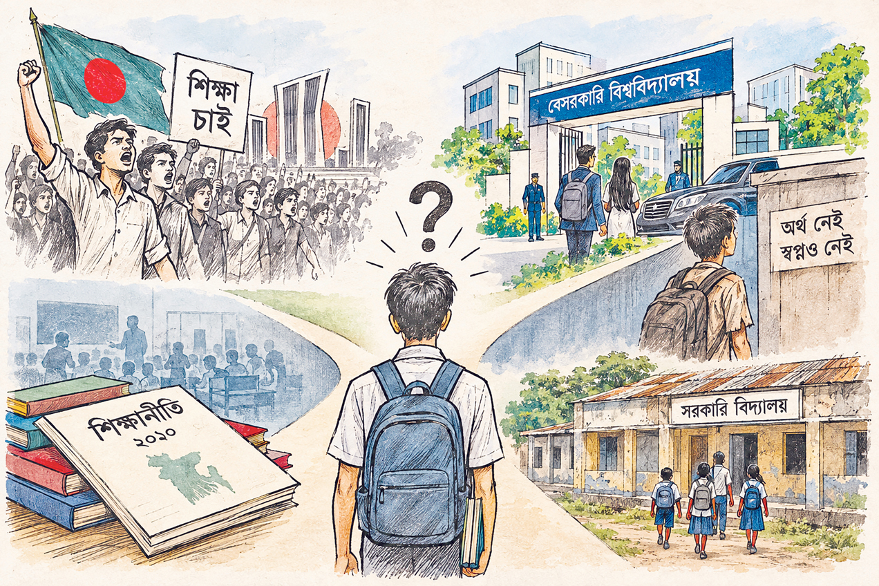 শিক্ষাব্যবস্থার দীনতা থেকে মুক্তি কবে মিলবে