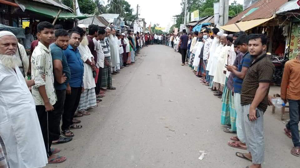 হাজতির মৃত্যুতে মানববন্ধন, বিক্ষোভ