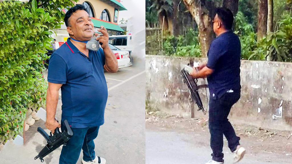 চেক ডিজঅনারের মামলায় অস্ত্র হাতে ভাইরাল জুয়েল গ্রেপ্তার