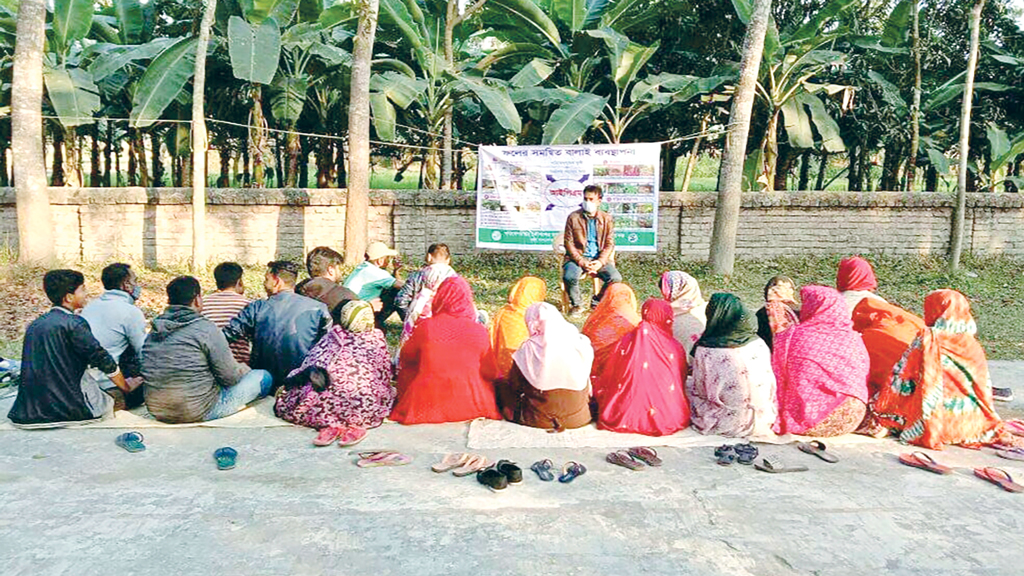 দিনবদলে কৃষক মাঠ স্কুল