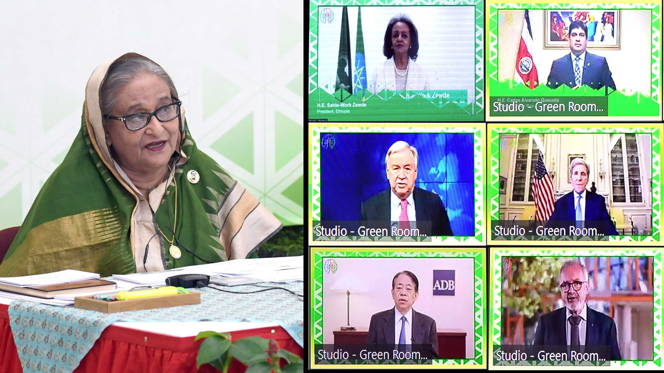 বৈশ্বিক জলবায়ু পরিবর্তন মোকাবিলায় প্রধানমন্ত্রীর পাঁচ প্রস্তাব   