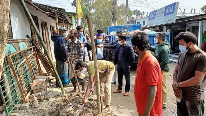 ফুটপাতে মসিকের উচ্ছেদ অভিযান