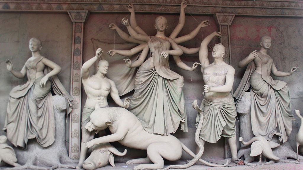 শৈলকুপায় ১২২ মণ্ডপে পূজা