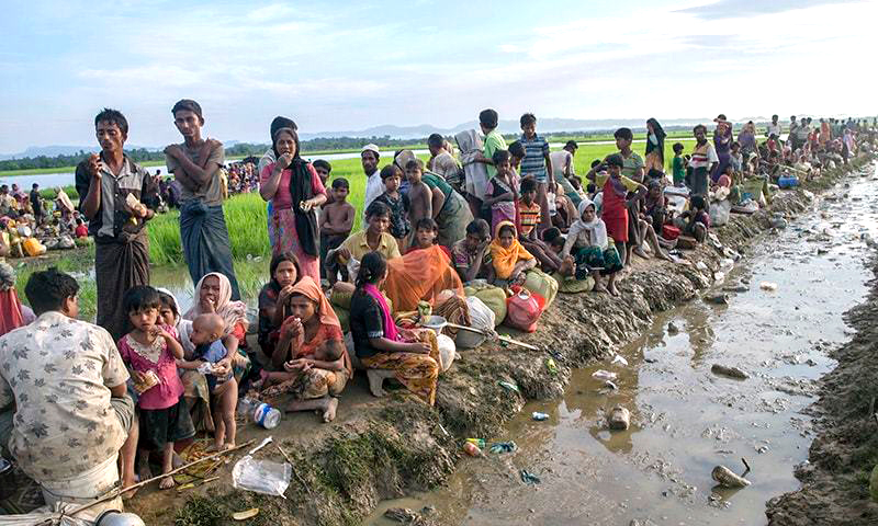 আসামের অবৈধ অভিবাসী নয়, এটি রোহিঙ্গা ক্যাম্পের ছবি