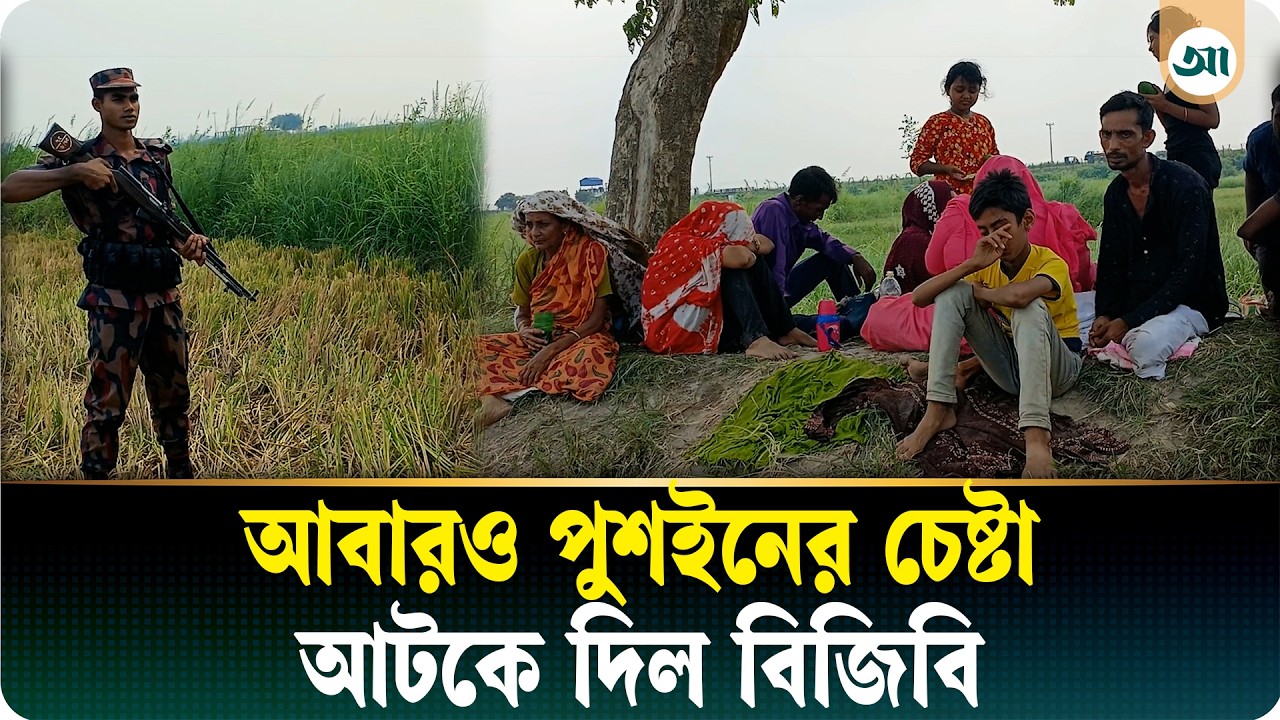 সীমান্তে ১৭ জনকে পুশ ইনের চেষ্টা, এলাকাবাসীকে নিয়ে বিজিবির প্রতিরোধ