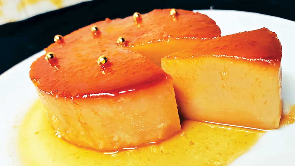 বিস্কুটের ক্যারামেল পুডিং