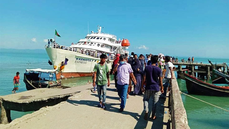 শুক্রবার থেকে টেকনাফ-সেন্টমার্টিন রুটে ফের জাহাজ চলবে