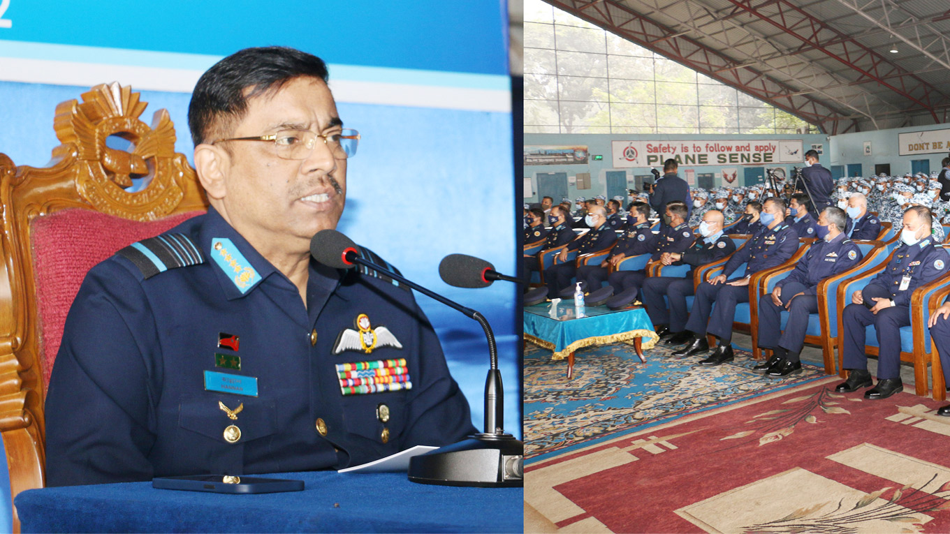 কঙ্গো ও মালিগামী কন্টিনজেন্ট সদস্যদের ব্রিফ করলেন বিমানবাহিনী প্রধান