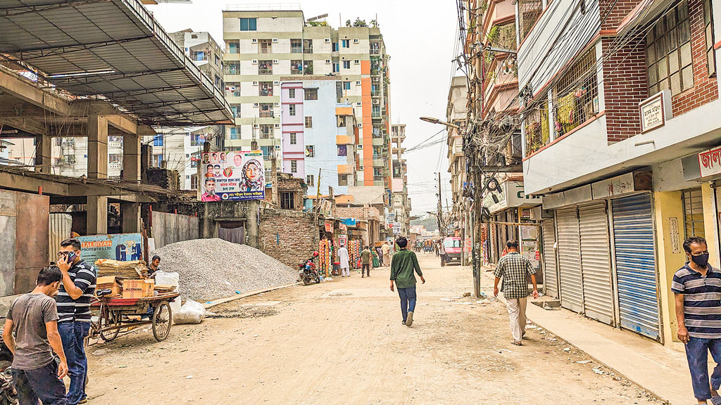 মুগদা-মান্ডা সড়ক: উচ্ছেদের পর ফের দখল