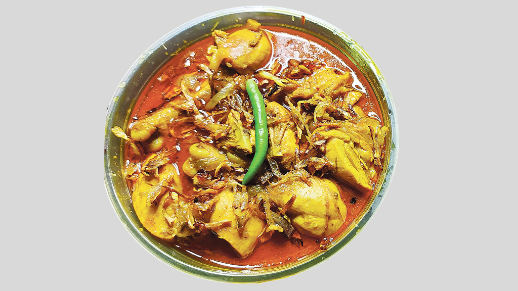 নারকেল দুধে মুরগির মাংস