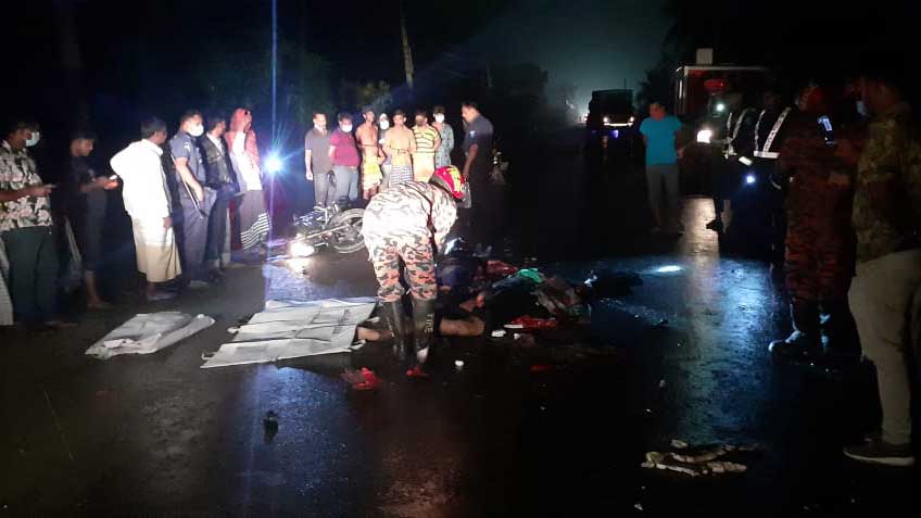 রাজবাড়ীতে সড়ক দুর্ঘটনায় ২ জন নিহত