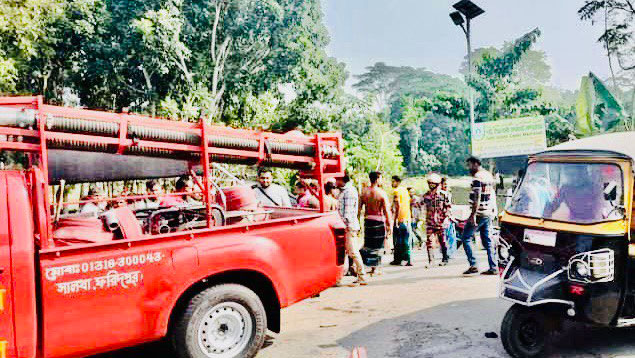 মোটরসাইকেল-নসিমনের মুখোমুখি সংঘর্ষে যুবকের মৃত্যু, কিশোর–কিশোরী আহত