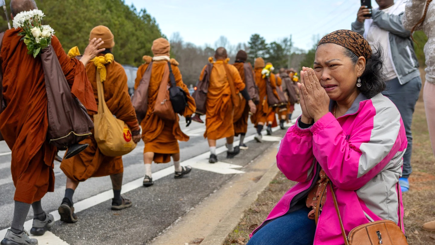 ওয়াশিংটনে শেষ হচ্ছে ১৯ ভিক্ষুর ১০৮ দিনের ‘শান্তি পদযাত্রা’