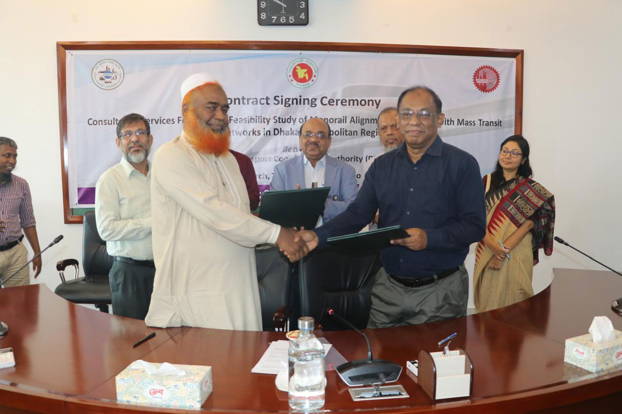 ঢাকায় মনোরেলের দুই করিডোর বাছাইয়ে চুক্তি