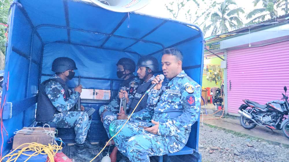 কোস্ট গার্ডের নামে চাঁদাবাজি, স্থানীয়দের সতর্ক করতে পাথরঘাটায় মাইকিং