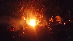 যুবদল কর্মী হত্যা: উজিরপুরে দুই আসামির বাড়িতে দুর্বৃত্তের আগুন
