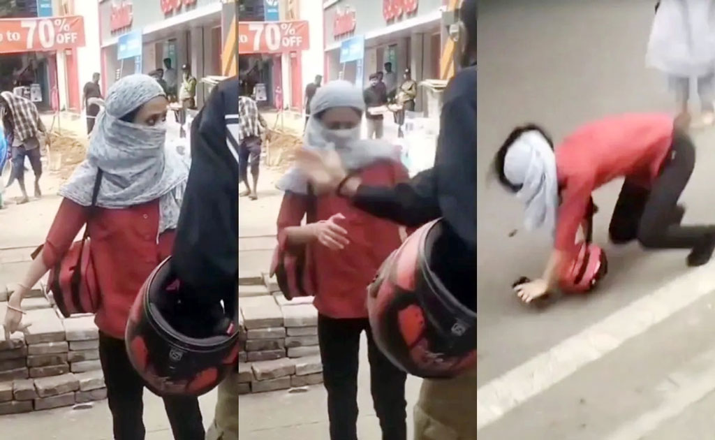 রাস্তায় নারীকে চড় মেরে বাইকচালক বললেন, ‘নিজের দেশে ফিরে যাও!’