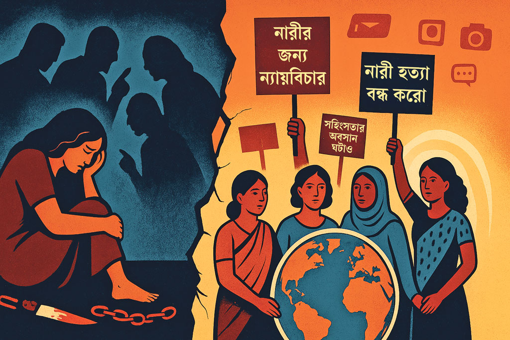 বিশ্বজুড়ে নারী নির্যাতন: ঘনিষ্ঠজনের হাতেই শঙ্কিত যে জীবন