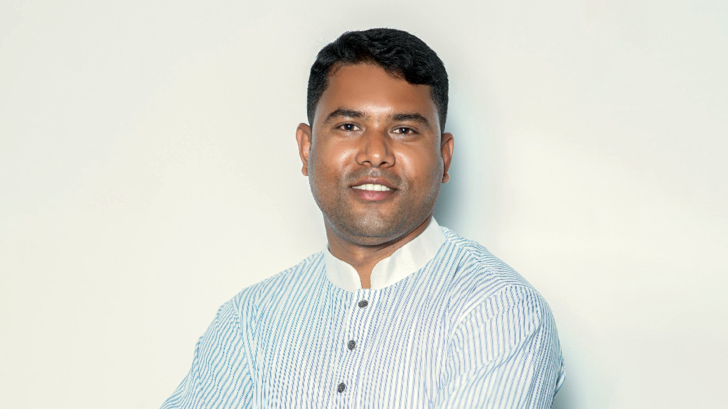 চাঁপাইনবাবগঞ্জ জেলা যুবদলের সদস্য মো. আল আমিন বিশ্বাস। ছবি: সংগৃহীত