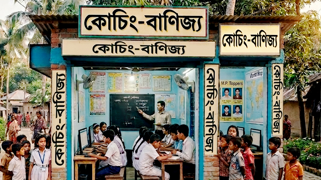শিক্ষাব্যবস্থা: কোচিং-বাণিজ্য গ্রামেও