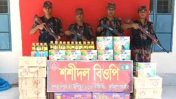 কুমিল্লা ও ব্রাহ্মণবাড়িয়া সীমান্তে মাদকসহ কোটি টাকার ভারতীয় পণ্য জব্দ