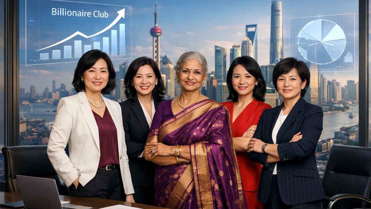 এশিয়ার শীর্ষ ধনী নারীর তালিকায় আধিপত্য চীন-ভারতের