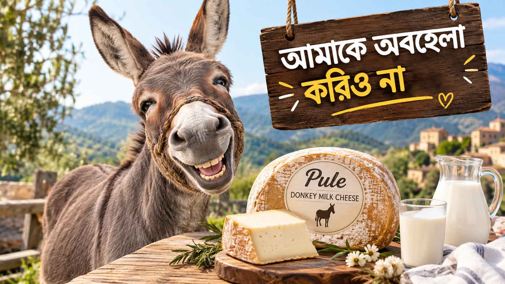 সবচেয়ে দামি চিজের নাম ‘গাধার বাচ্চা’, তৈরি হয় গাধার দুধ থেকে