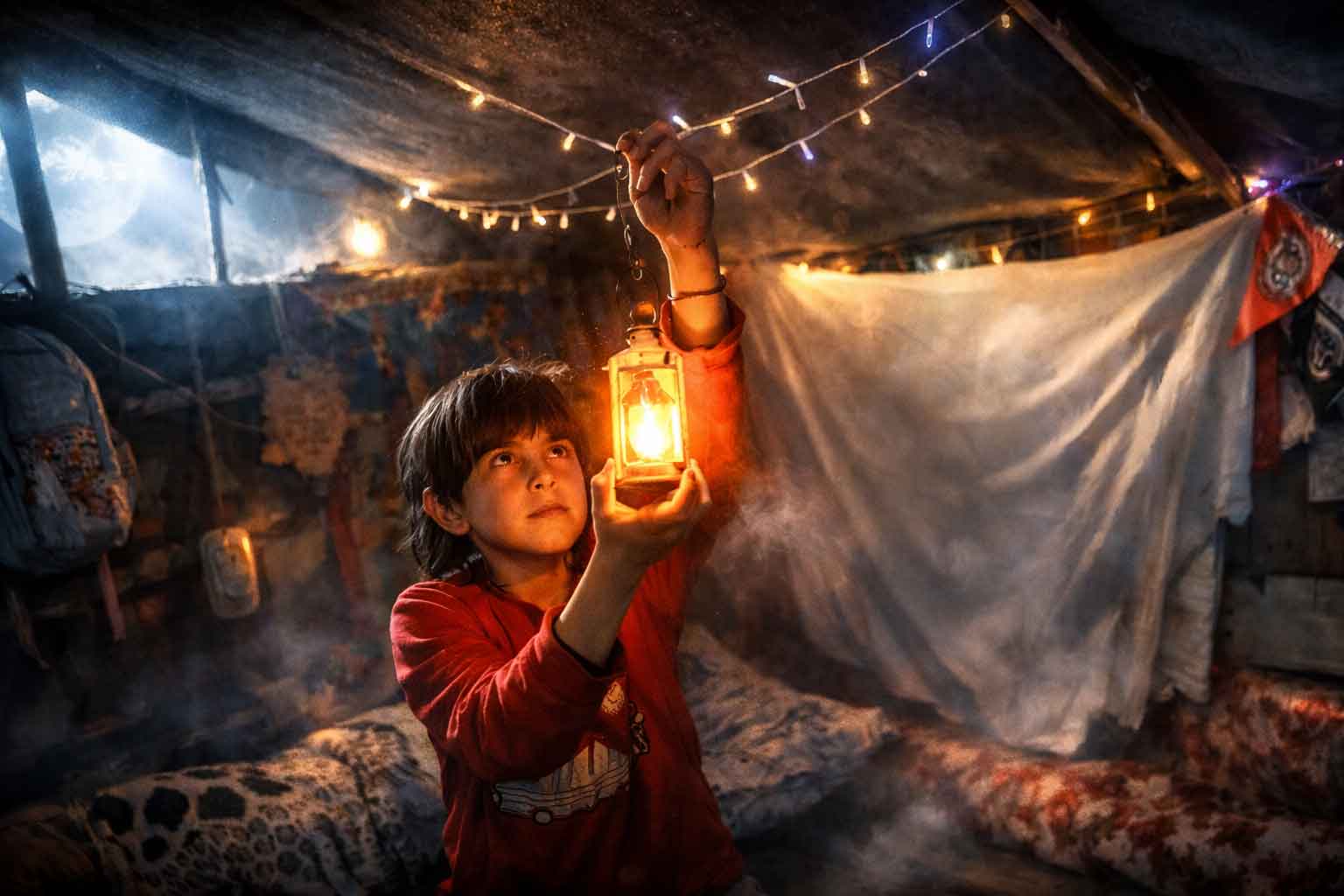 তাঁবু সাজিয়েই রমজানের আমেজ এনেছে গাজাবাসী