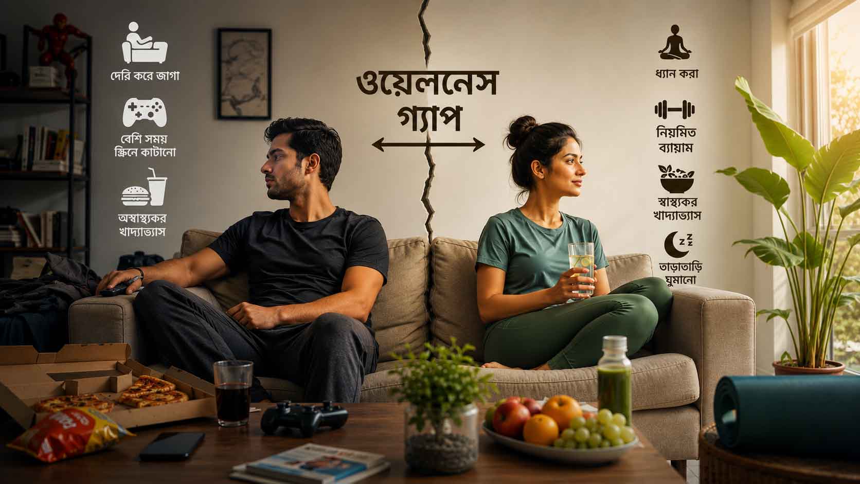 সম্পর্কে ফাটল ধরাচ্ছে ‘ওয়েলনেস গ্যাপ’: ভারসাম্য বজায় রাখার সহজ কৌশল