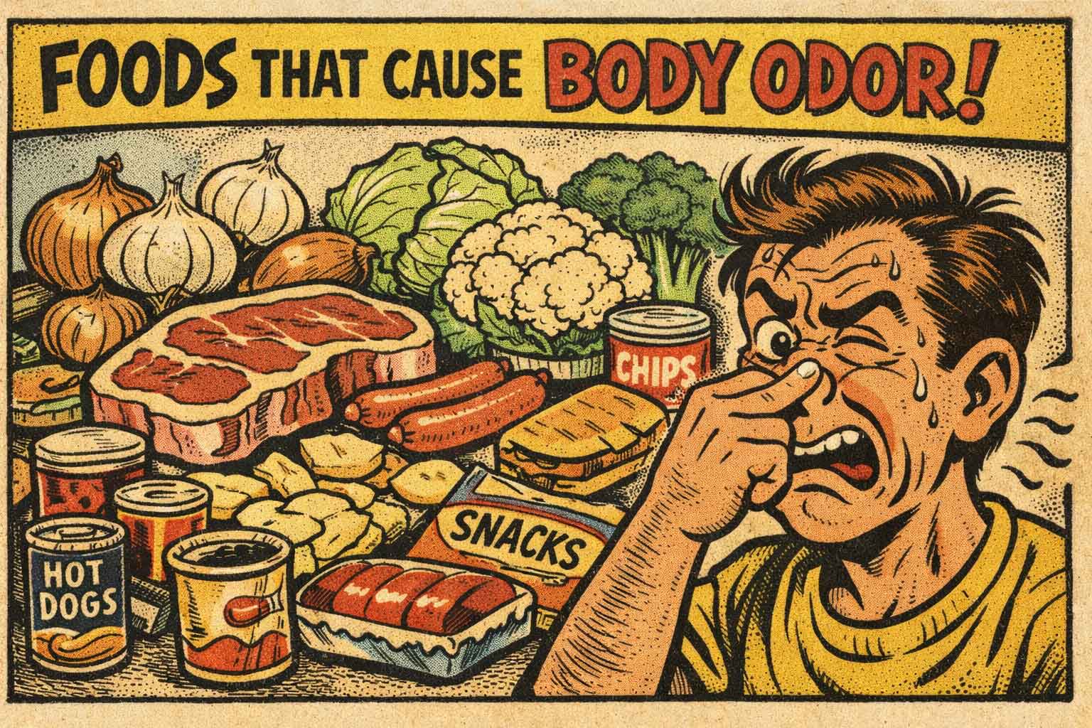 শরীরে দুর্গন্ধ তৈরি করে যেসব খাবার