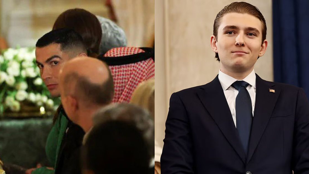 হোয়াইট হাউসে রোনালদো-পুত্র ব্যারনের কাছে মুখরক্ষা হলো ট্রাম্পের