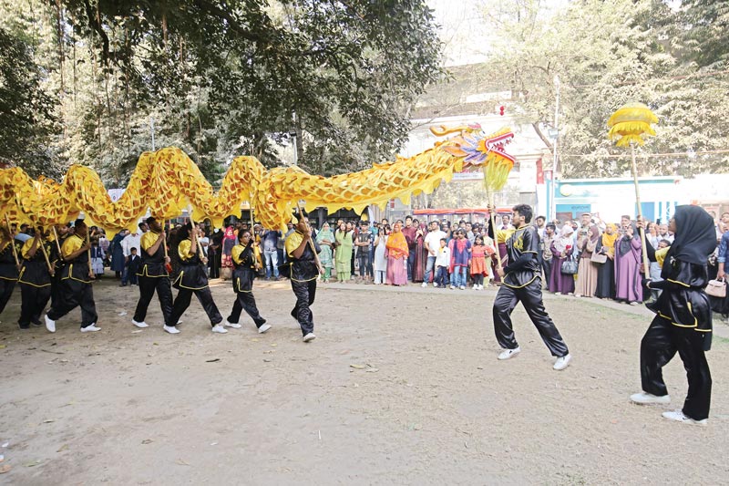 শিশুদের কোলাহল ও বড়দের ঢল