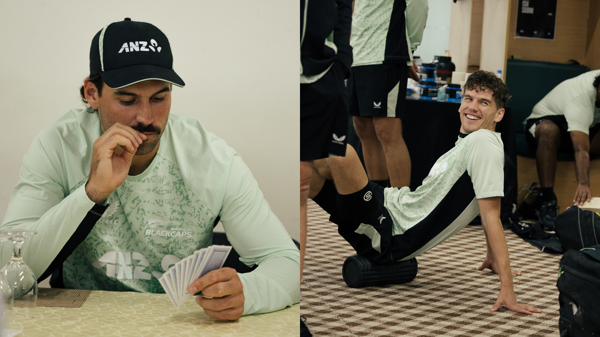 ক্রিকেট খেলতে এসে তাস খেলছেন নিউজিল্যান্ডের ক্রিকেটাররা