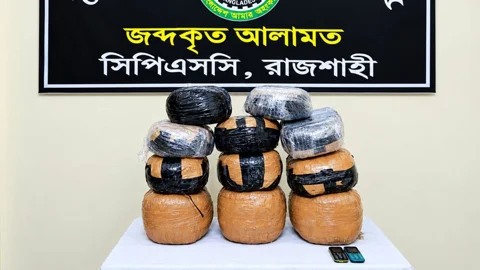 রাজশাহীতে পার্সেল সার্ভিস থেকে ২৮ কেজি গাঁজাসহ গ্রেপ্তার ১
