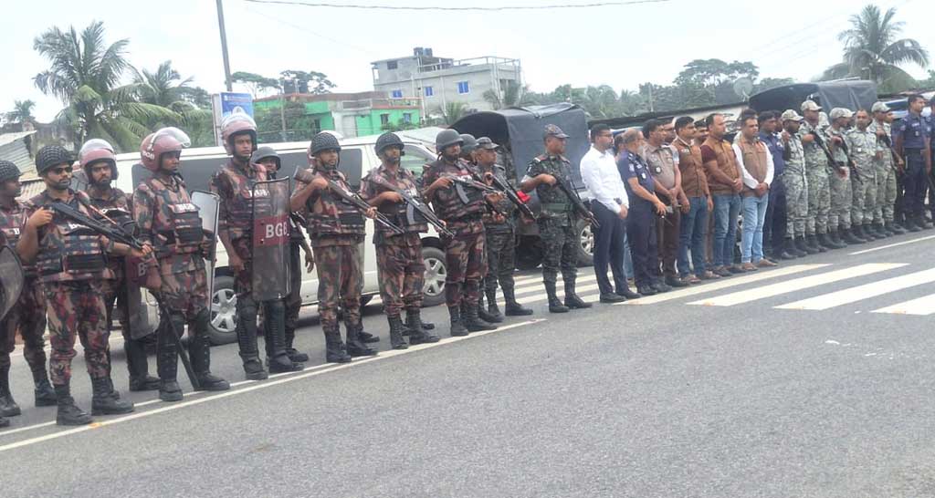 গোপালগঞ্জে ব্যাপক নিরাপত্তাব্যবস্থা গ্রহণ