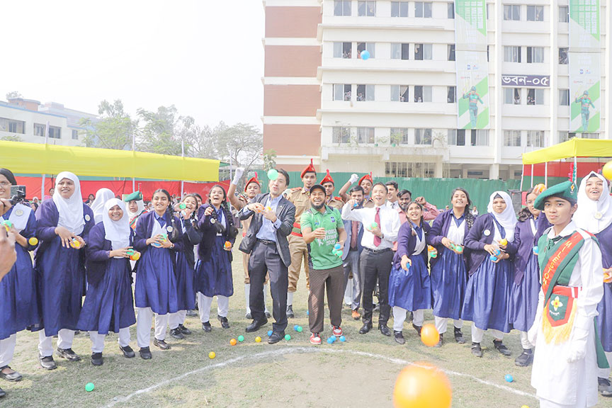 মাইলস্টোন স্কুলে আনন্দময় ক্রীড়া উৎসব