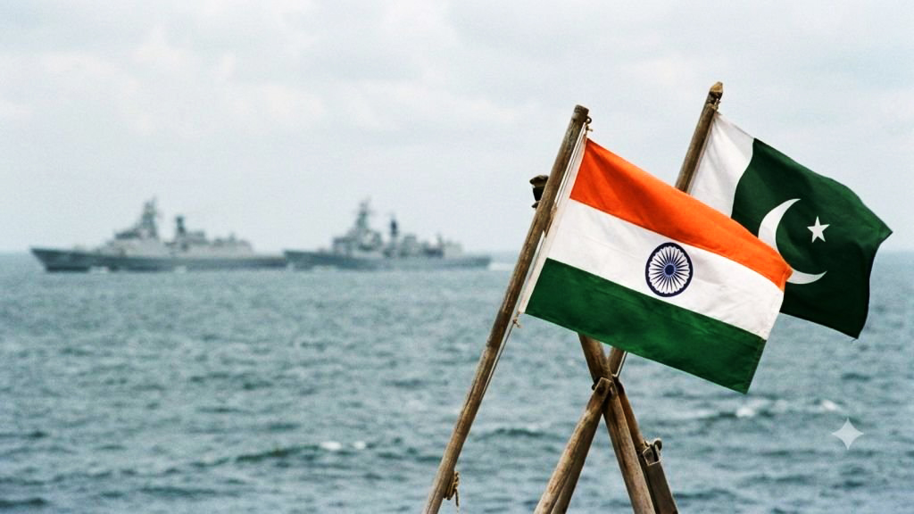 আরব সাগরে ভারত-পাকিস্তানের যুদ্ধজাহাজের সংঘর্ষ, দিল্লির প্রতিবাদ