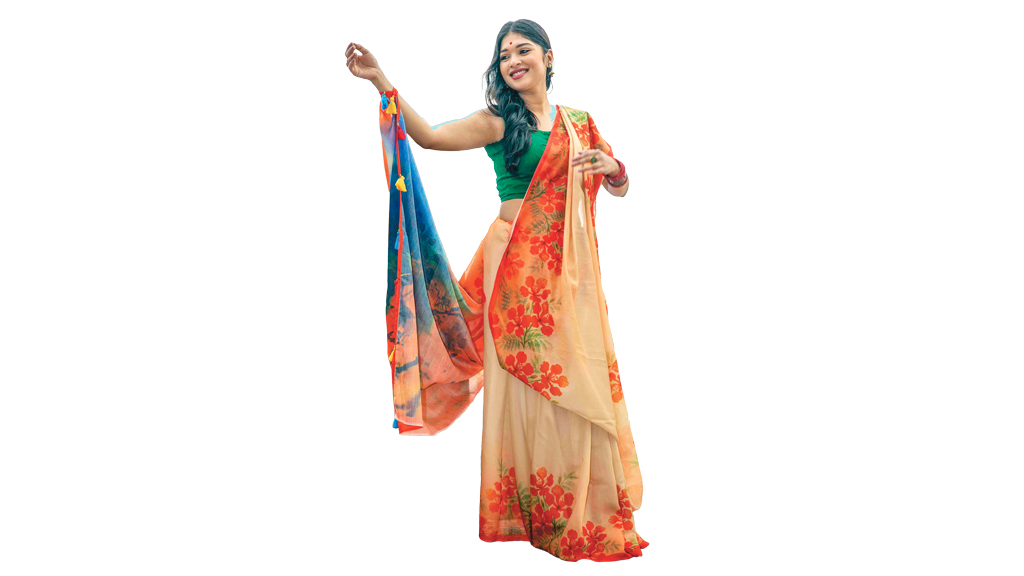 মডেল: মার্শিয়া শাড়ি: হরিতকী
