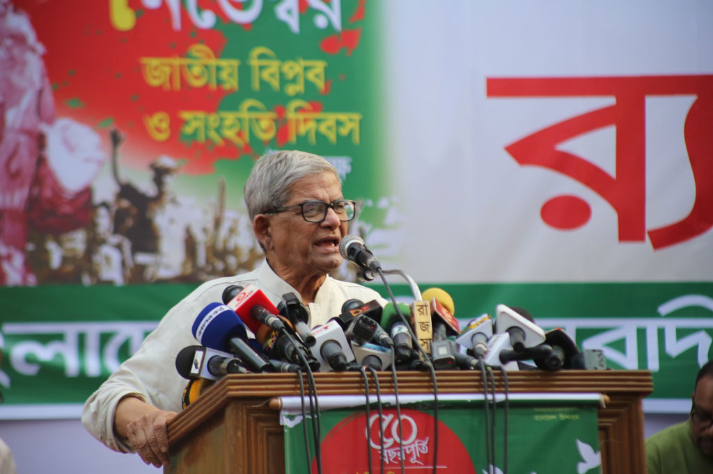 একটি রাজনৈতিক দল জোট বানিয়ে গণভোটের চাপ সৃষ্টি করছে: মির্জা ফখরুল