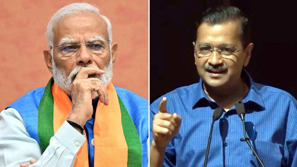 সাহস থাকলে মার্কিন পণ্যে ৭৫ শতাংশ শুল্ক দিয়ে দেখান: মোদিকে কেজরিওয়াল