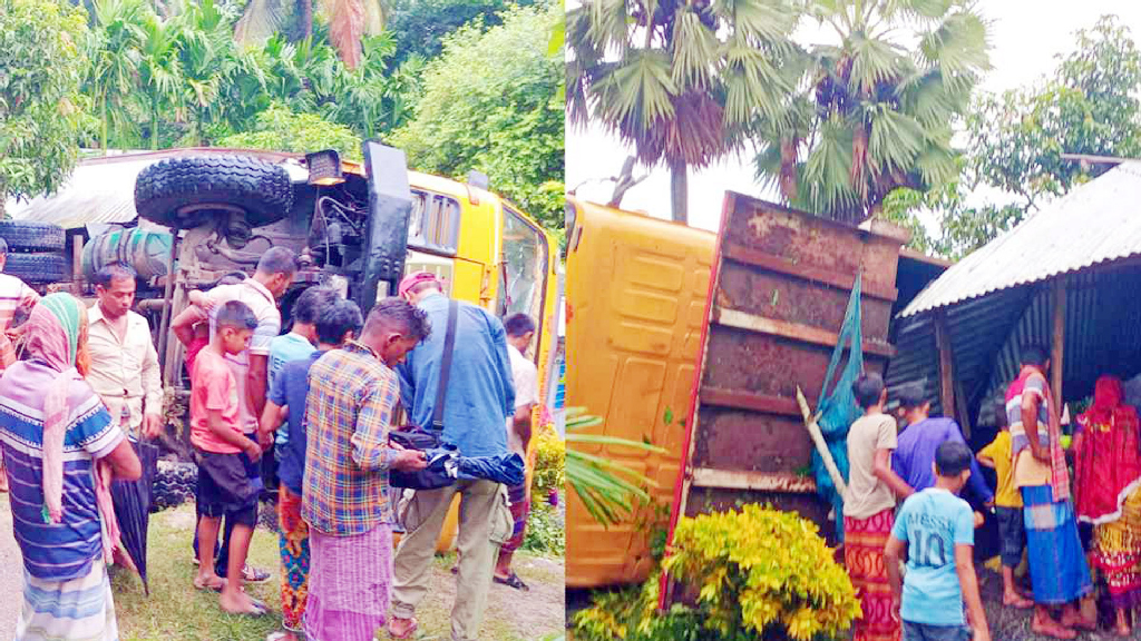নড়াইলে বসতঘরে ট্রাক ঢুকে স্কুল শিক্ষার্থী নিহত, ছোট বোন আহত