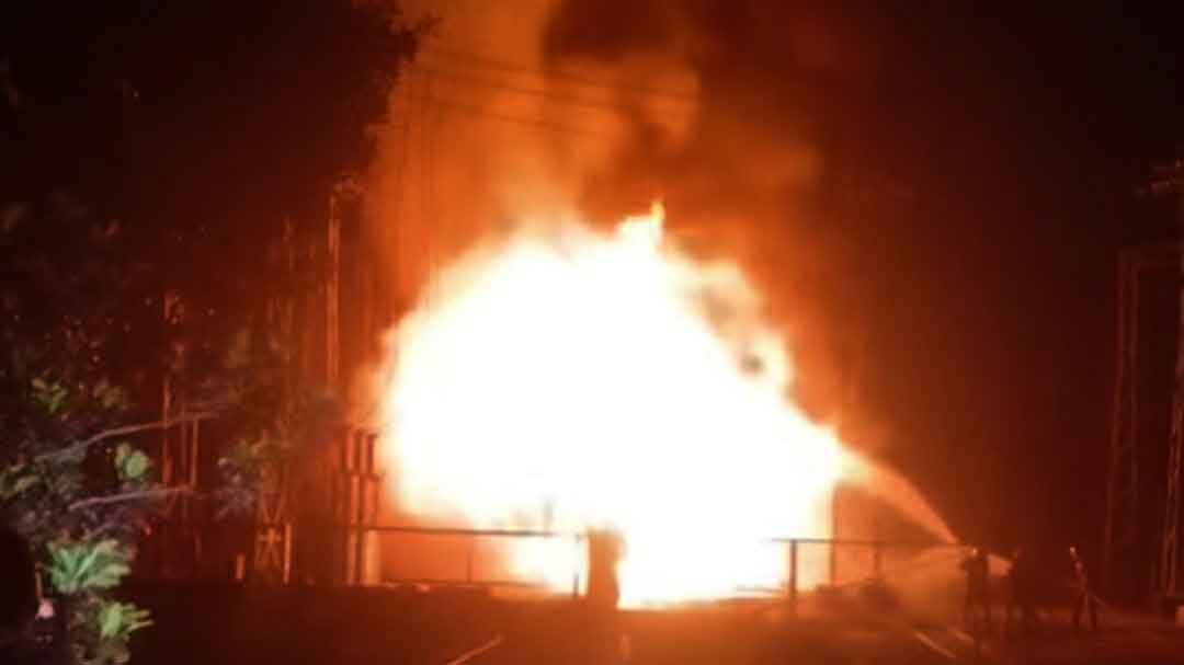 ঘোড়াশালে সাবস্টেশনে আগুন, বিদ্যুৎহীন দুই উপজেলা