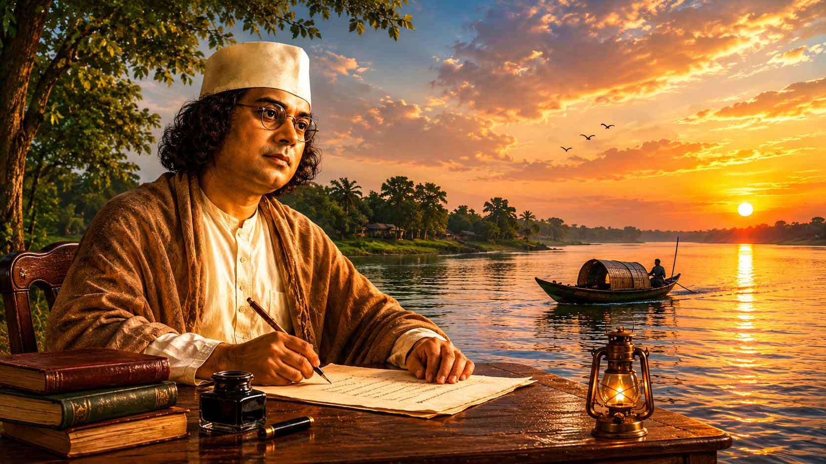 স্রোতের সুরে বিদ্রোহের বাঁশি: নদী ও নজরুলের অন্তর্জাগতিক বাংলা