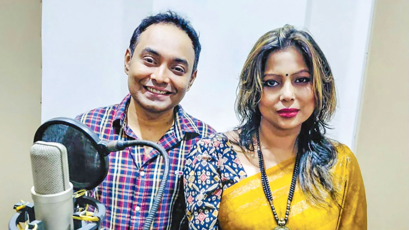 অনুদানের সিনেমায় রবীন্দ্রসংগীত গাইলেন অণিমা ও নির্ঝর