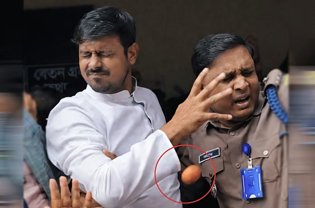 পিঠা উৎসবে নাসীরুদ্দীন পাটওয়ারীর দিকে একের পর এক ডিম নিক্ষেপ, ‘নারায়ে তাকবির’ স্লোগান কর্মীদের