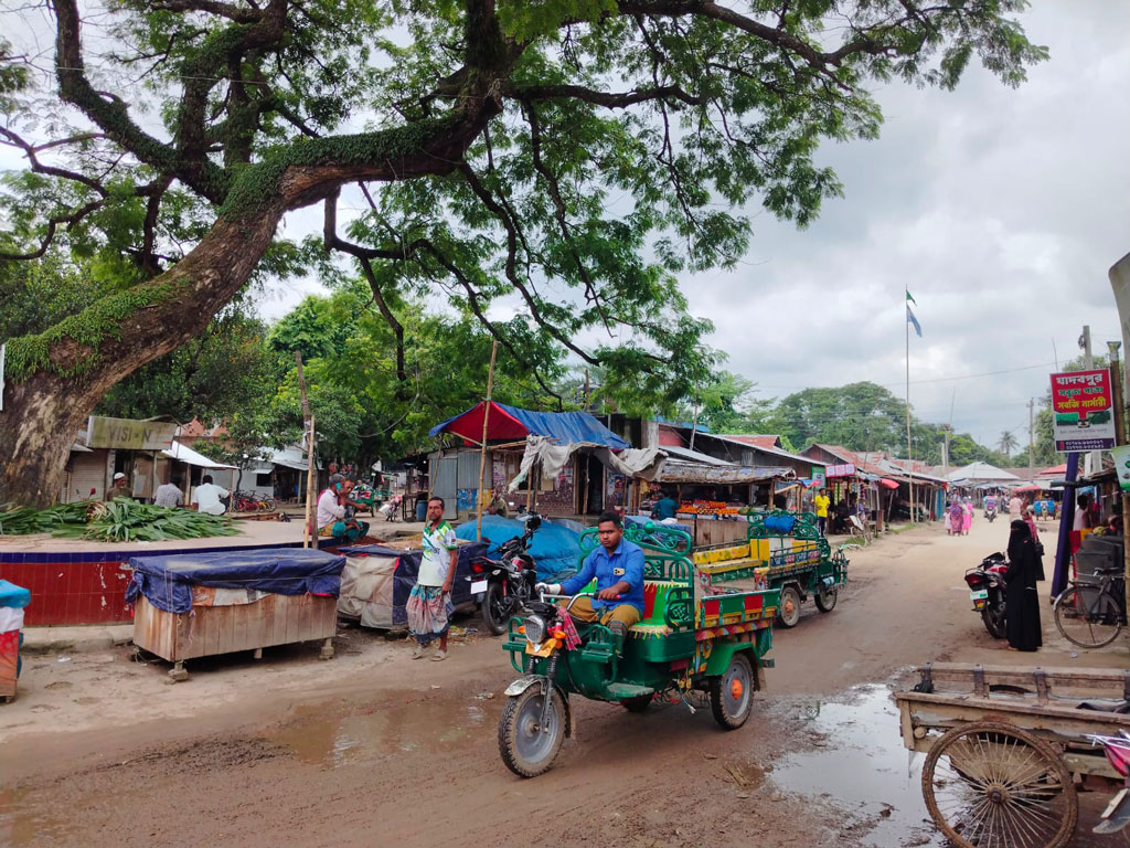 দখলে পীরগঞ্জের চতরাহাট, সড়কে বসছে বাজার