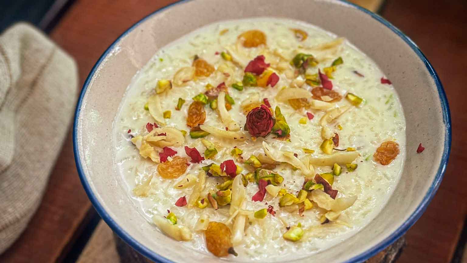 রাতের ডেজার্টে থাকুক জাফরানি পায়েস