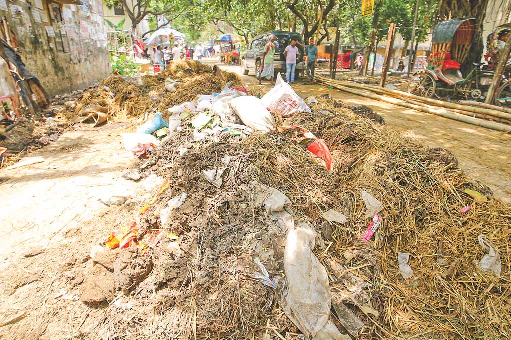 কোরবানির বর্জ্য অপসারণ: কথা রাখতে পারল না দুই সিটি