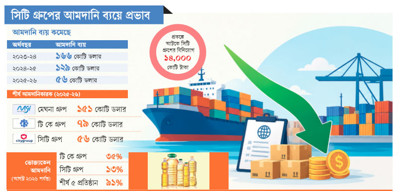 নিত্যপণ্যের বাজারে সিটির দাপট কমছে